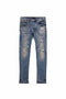 PURPLE BRAND P001 Indigo Dirty Vintage White Mens APPAREL