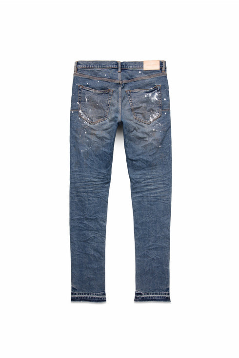 PURPLE BRAND P001 Indigo Dirty Vintage White Mens APPAREL
