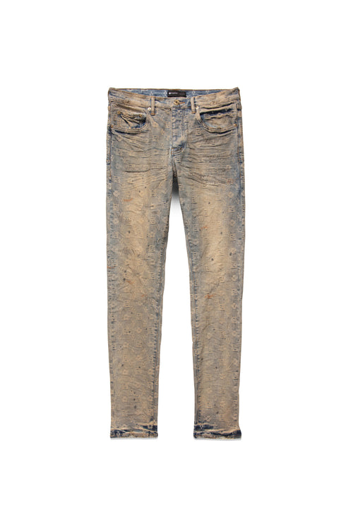 PURPLE BRAND P001-IMOR123 Indigo Monogram Mens Apparel