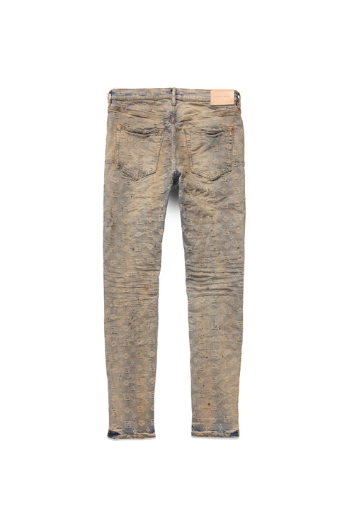 PURPLE BRAND P001-IMOR123 Indigo Monogram Mens Apparel