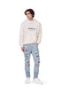 PURPLE BRAND P001 Light Indigo Destroy Repair Mens Apparel