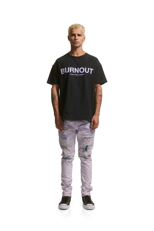 PURPLE BRAND P001-LRPP223 Lavender Heavy Repair Mens Apparel