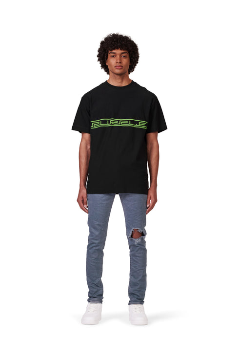 PURPLE BRAND P001 Med Grey Contrast Stitch Mens Apparel