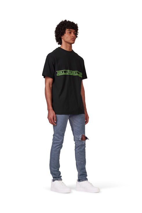 PURPLE BRAND P001 Med Grey Contrast Stitch Mens Apparel
