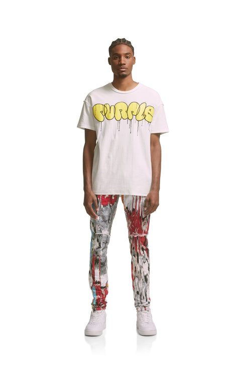 PURPLE BRAND P101-JWDT223 Textured Jersey Inside Out Mens Apparel