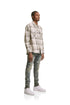 PURPLE BRAND P001-MIAB223 Mid Indigo Acid Bleach Mens Apparel