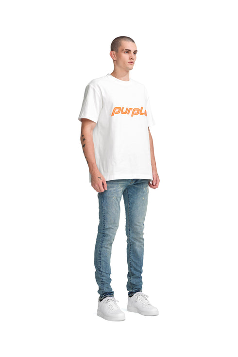 PURPLE BRAND P001-MING123 Mid Indigo Aged Mens Apparel