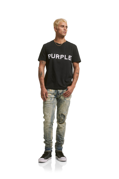 PURPLE BRAND P001-MIVM223 Mid Indigo Dirty Vintage Mens Apparel