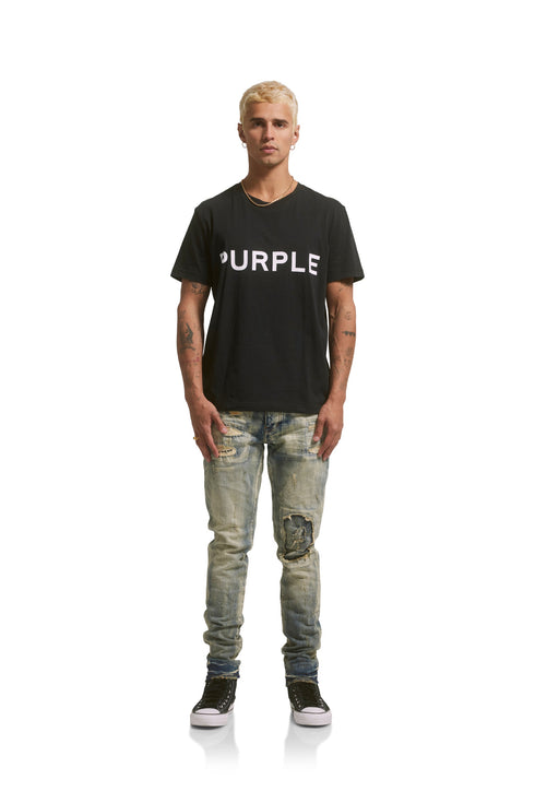 PURPLE BRAND P001-MIVM223 Mid Indigo Dirty Vintage Mens Apparel