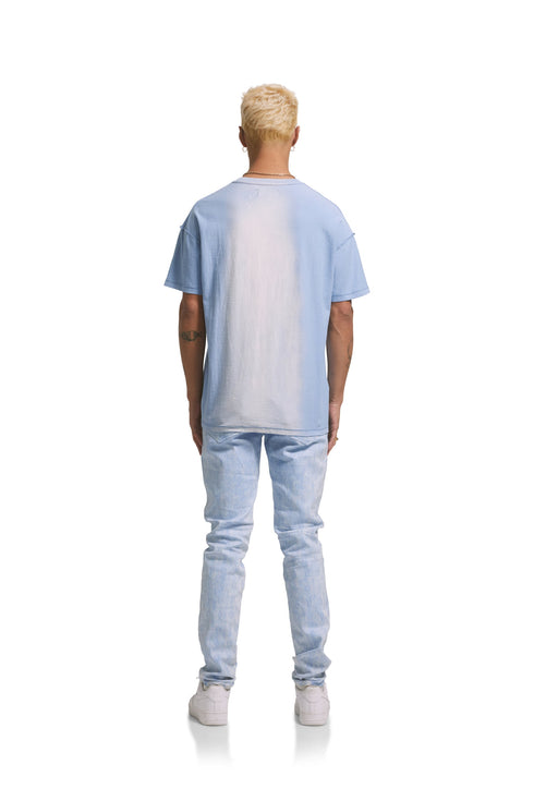 PURPLE BRAND P001-PBMJ223 Placid Blue Monogram Jacquard Mens Apparel