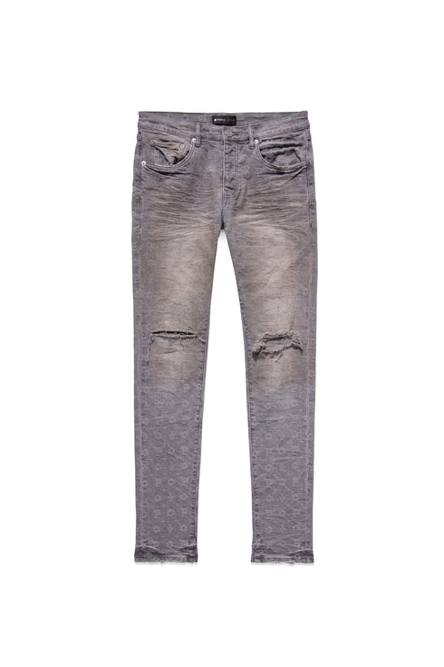 PURPLE BRAND P001 Washed Grey Jacquard Mens Apparel