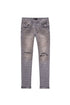 PURPLE BRAND P001 Washed Grey Jacquard Mens Apparel