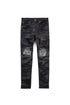 PURPLE BRAND P002-GBFB223 Grey Black Foiled Mens Apparel