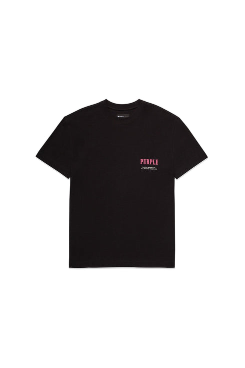 PURPLE BRAND P104 Texted Jersey S/S Tee Mens Apparel
