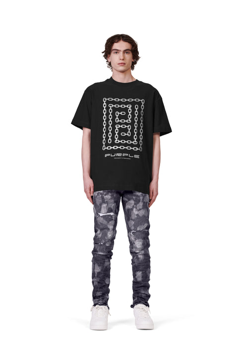 PURPLE BRAND S/S Tee - Meander Chain Mens Apparel
