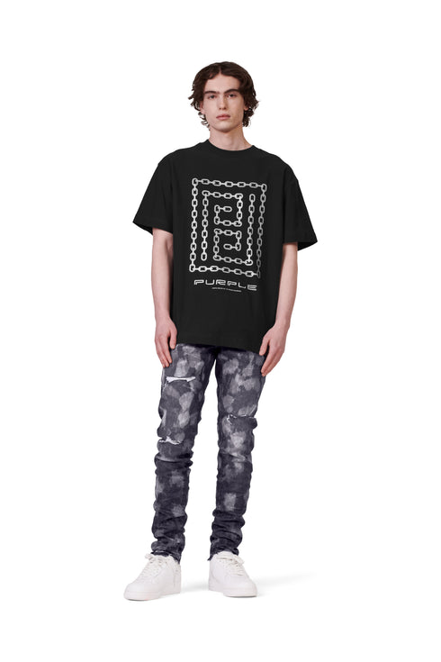 PURPLE BRAND S/S Tee - Meander Chain Mens Apparel
