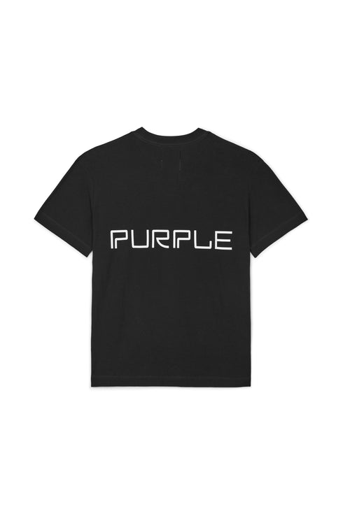 PURPLE BRAND S/S Tee - Wordmark Black Mens Apparel