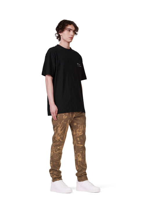 PURPLE BRAND S/S Tee - Wordmark Black Mens Apparel