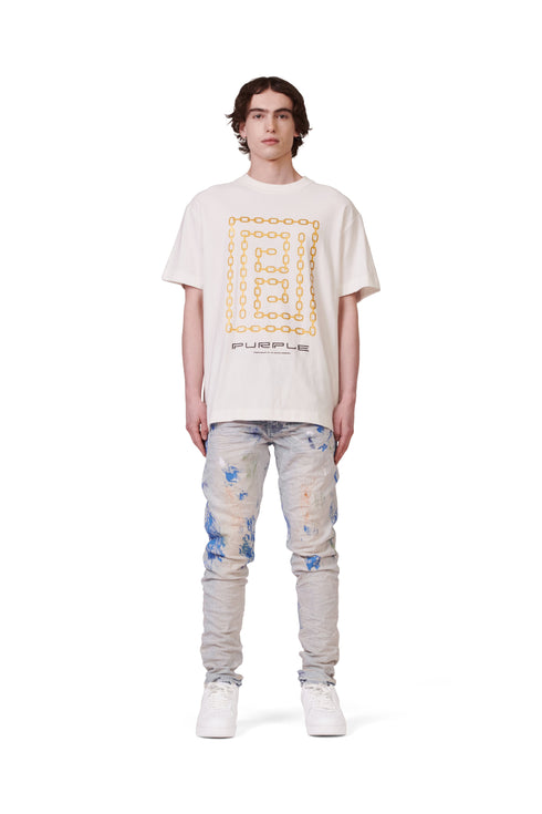 PURPLE BRAND S/S Tee - Meander Chain Mens Apparel