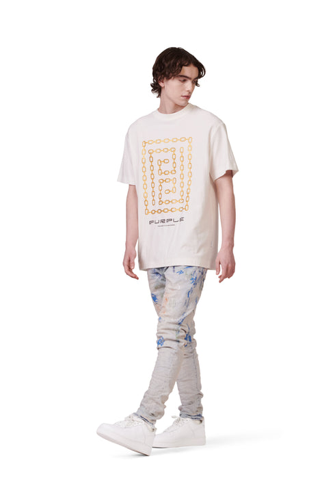 PURPLE BRAND S/S Tee - Meander Chain Mens Apparel