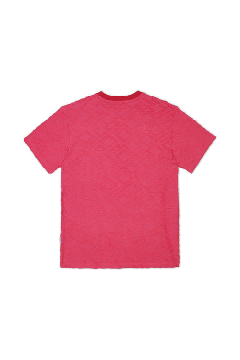 PURPLE BRAND Terry Jacquard Ss Crewneck Mens Apparel