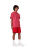 PURPLE BRAND Terry Jacquard Ss Crewneck Mens Apparel