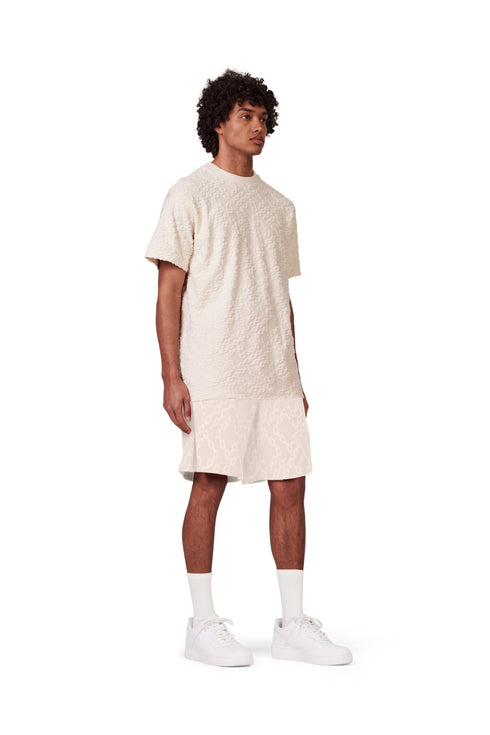 P111-ttct322 | Terry Jacquard Ss Crewneck