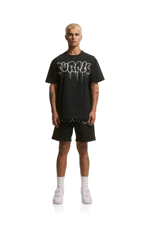 PURPLE BRAND P117-JBPT223 Oversized Fit T-Shirt Mens Apparel