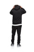 PURPLE-BRAND P410 French Terry Po Hoody Distorted Mens Apparel