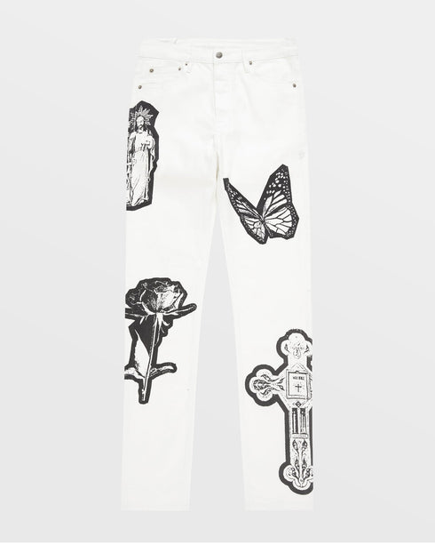 KSUBI Chitch Kut Out Ivory Mens Apparel