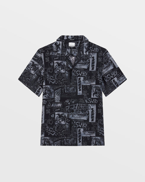 KSUBI Mash Up Resort S/S Shirt Mens Apparel
