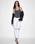 KSUBI Hi N Wasted Blanc Sliced Womens Apparel