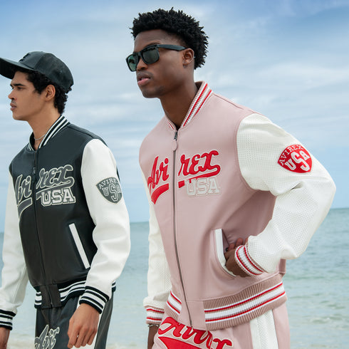 AVIREX SCRIPT USA VARSITY JACKET Mens Apparel - MENS APPAREL