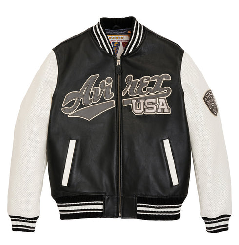 AVIREX SCRIPT USA VARSITY JACKET Mens Apparel - MENS APPAREL