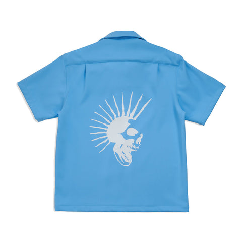 BOSSI Neoprene Camp Shirt - Columbia Blue Mens Apparel -