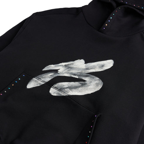 BOSSI RHINESTONE PULLOVER HOODIE Mens Apparel - MENS APPAREL