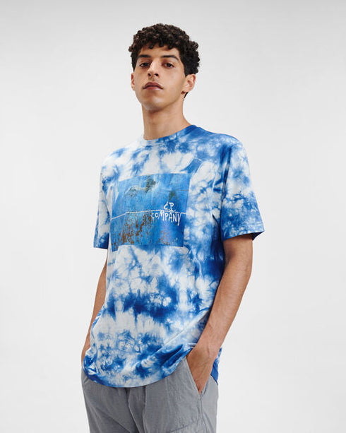 C.P. COMPANY 24/1 Jersey Treated Next Landscape T-Shirt Mens