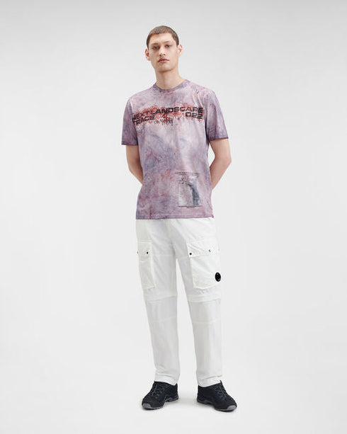 C.P. COMPANY 24/1 Jersey Treated Next Landscape T-Shirt Mens