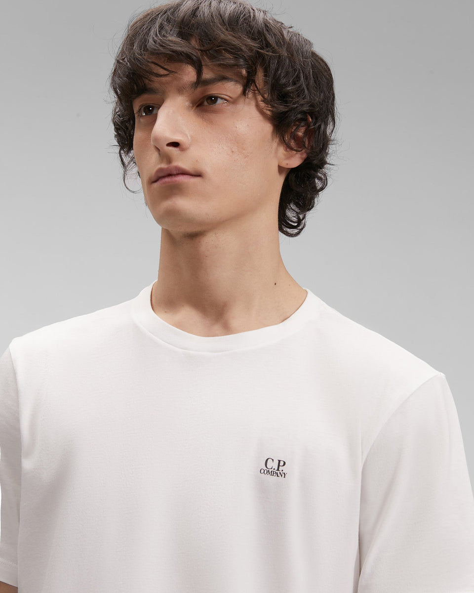 CP COMPANY|SHORT-SLEEVED ROUND NECK T-SHIRTS (30/1 Hori C.P. COMPANY 30/1 Jersey Chest Logo T-Shirt Mens Apparel