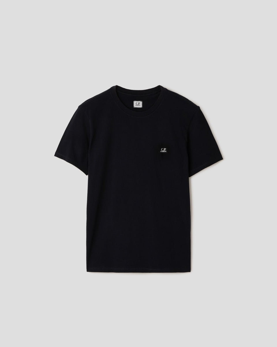 CP COMPANY｜SHORT-SLEEVED ROUND NECK T-SHIRTS (Indigo Je C.P. Company Short Sleeve T-Shirt - Black | Garmentory