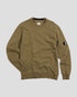 C.P. COMPANY DIAGONAL FLEECE LENS CREW SWEATER Mens Apparel