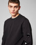 C.P. COMPANY DIAGONAL FLEECE LENS CREW SWEATER Mens Apparel