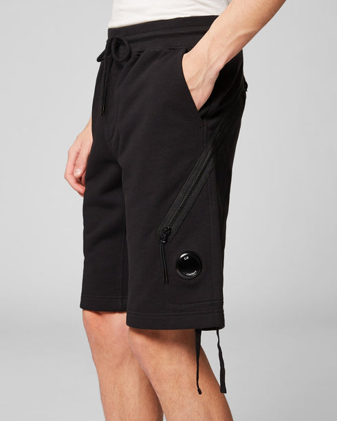 C.P. COMPANY DIAGONAL FLEECE LENS SHORTS Mens Apparel - MENS