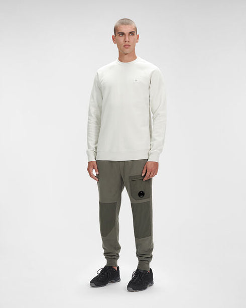 C.P. COMPANY Diagonal Fleece Mixed Utility Pants Mens