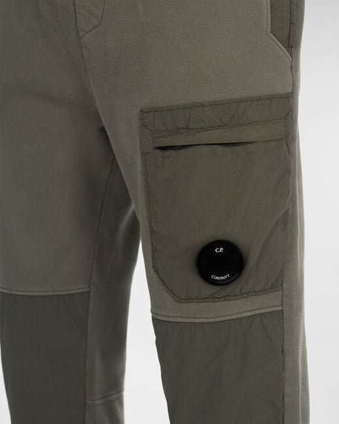 C.P. COMPANY Diagonal Fleece Mixed Utility Pants Mens