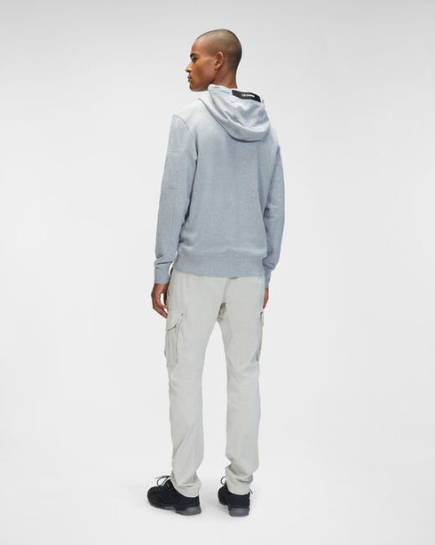 C.P. COMPANY Diagonal Raised Fleece Hoodie Mens Apparel -