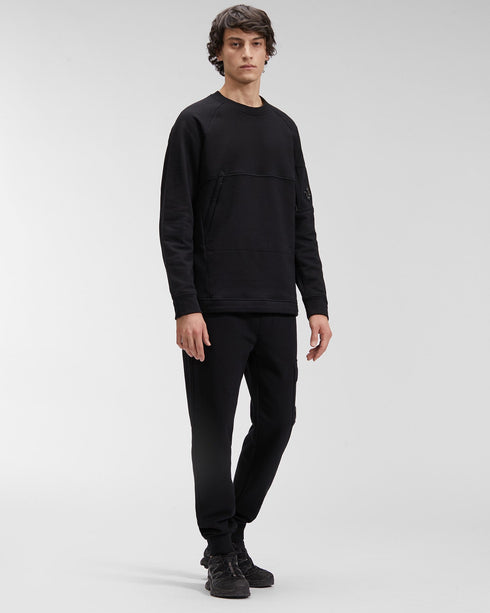 C.P. COMPANY Diagonal Raised Fleece Utility Sweatshirt Mens