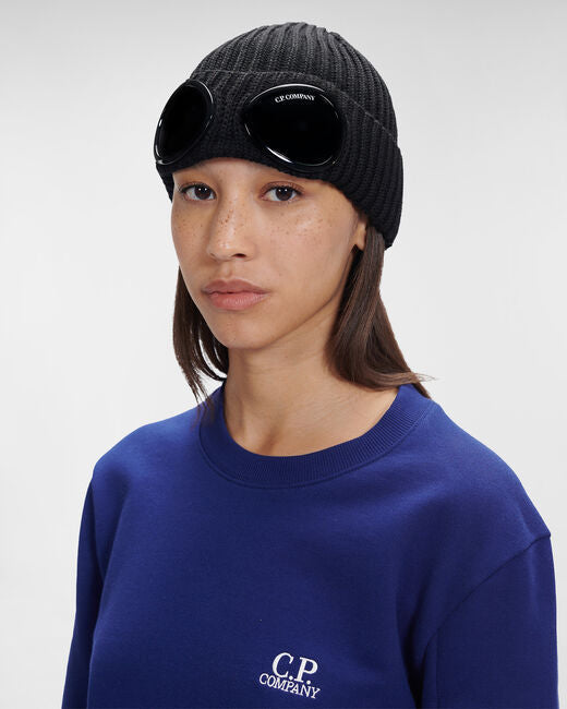 extra fine merino wool goggle beanie C.P. COMPANY Extra Fine Merino Wool Goggle Beanie Accessories – ASPHALT