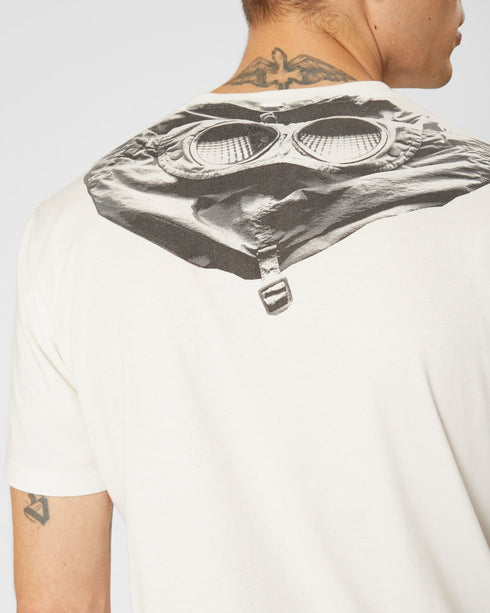 C.P. COMPANY Jersey 30/1 Goggle Hood Print T-shirt Mens