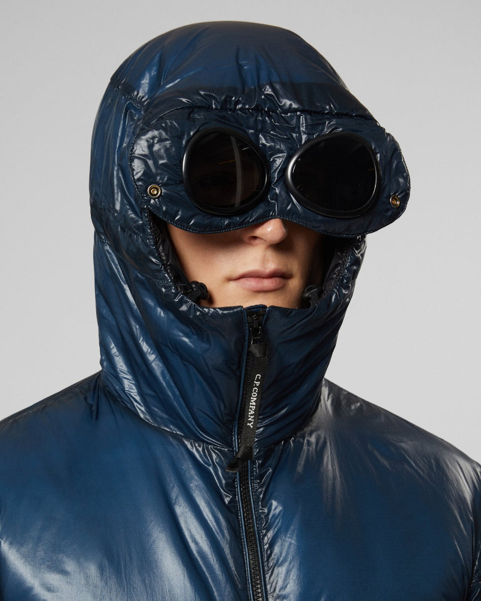 jacket with goggles on hood C.P. COMPANY OUTLINE GOGGLE MEDIUM JACKET Mens Apparel – ASPHALT
